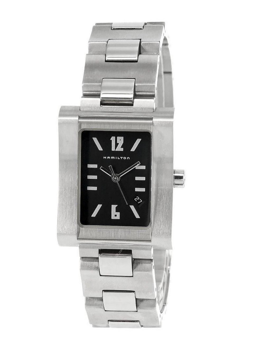 Hamilton Men's Stainless Steel Watch with Black Dial Model # 000032